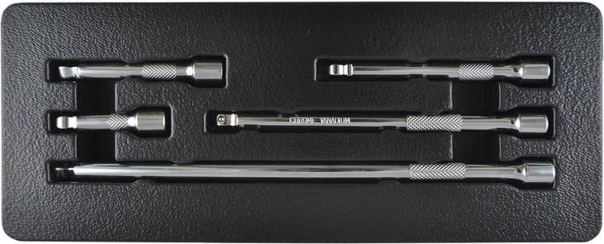 JBM Tools | SET VAN 1/4" VERLENGSTUKKEN MET GEWONE EN AFGERONDE UITEINDE