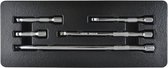 JBM Tools | SET VAN 1/4" VERLENGSTUKKEN MET GEWONE EN AFGERONDE UITEINDE