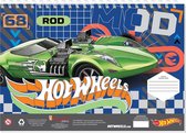 Hot Wheels Tekenblok 68 Rod 23 X 33 Cm Wit