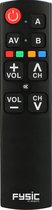 Télécommande Fysic FC-REMOTE Universal Seniors | Contrôlez facilement 2 appareils | Clés grandes et claires | Noir