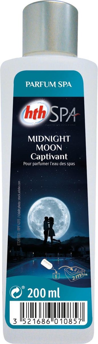 Midnight moon parfum voor de spa 200mL - HTH, betoverende geur, parfum van natuurlijke oorsprong, gemaakt in Frankrijk
