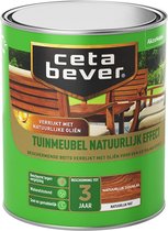 CetaBever Tuinmeubel Beits - Natuurlijk Effect - Mat - Douglas - 750 ml