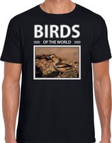 Dieren foto t-shirt Appelvink - zwart - heren - birds of the world - cadeau shirt Appelvinkjes liefhebber S