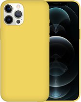 iPhone XR Case Hoesje Siliconen Back Cover - Apple iPhone XR - Geel