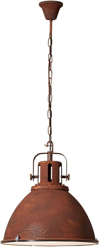 Industriële hanglamp 'Jesper' Roest XL industrieel vintage E27 480mm |  bol.com