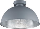 LED Plafondlamp - Plafondverlichting - Torna Jin - E27 Fitting - Rond - Mat Titaan - Aluminium