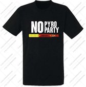 No Pyro No Party Eindhoven Heren t-shirt | Lampengat |  PSV | Zwart