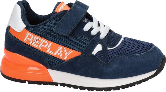 Replay Jongens Lage sneakers Glazov - Blauw - Maat 37 | bol.com
