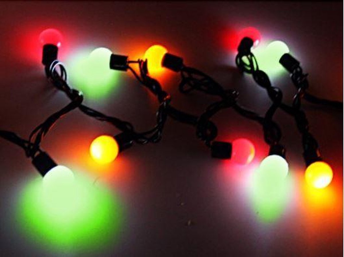 Lichtsnoer 50 lampjes rood/geel/groen - 6 meter | bol.com