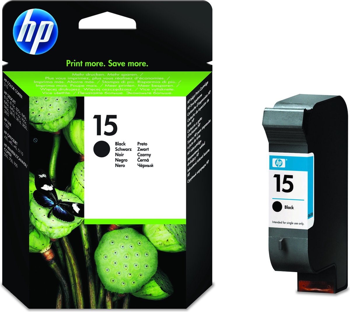 HP 15 - Inktcartridge / Zwart / 25 ml (C6615DE)