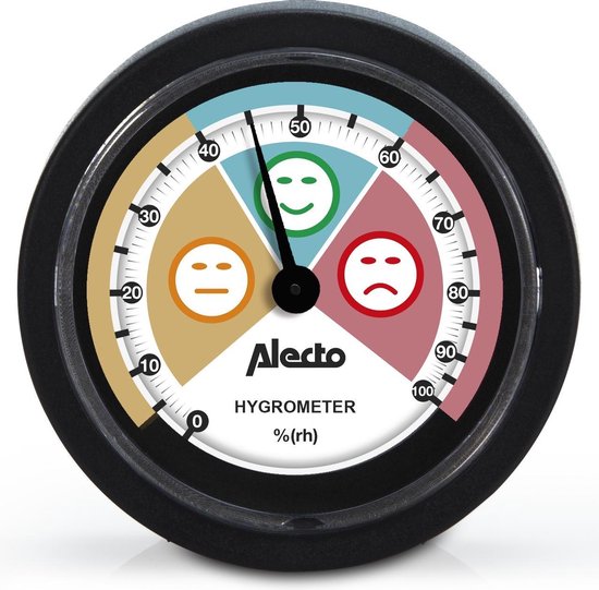 Alecto WS-05 - Hygrometer voor binnen - Werkt zonder batterijen | bol.com