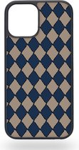 Grijs ruitjes Telefoonhoesje - Apple iPhone 12 / 12 Pro