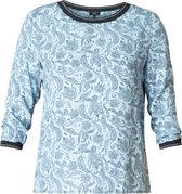 YEST Gita T-shirt - Chambray/Dark Blue - maat 36