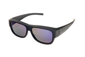 IZZLE Overzetbril Zonnebril Klein 2043A - Dames/Heren - Polariserend - UV400 - Zwart montuur/Gekleurd glas