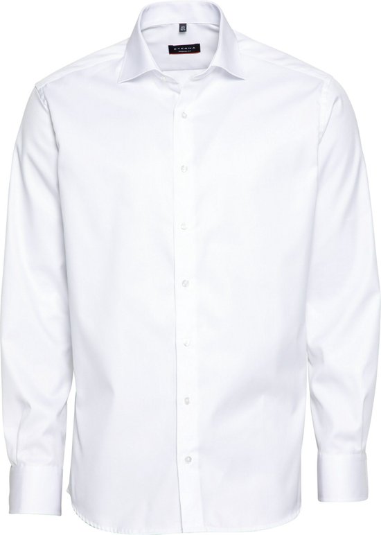 ETERNA modern fit overhemd - niet doorschijnend twill heren overhemd - wit - Strijkvrij - Boordmaat: 39
