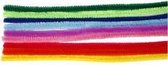 Fil chenille, épaisseur 9 mm, L: 30 cm, coloris assortis, 25mixte