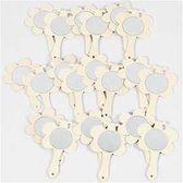 Handspiegel, h: 13,9 cm, b: 9 cm, triplex, 20stuks