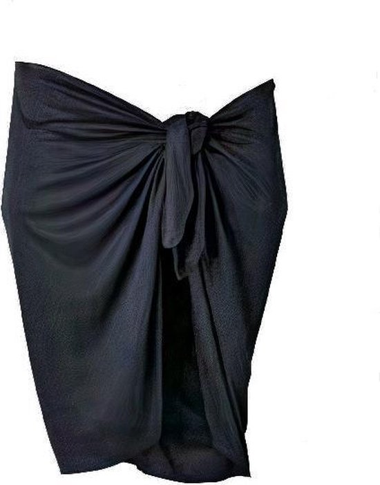 Jong Vrijwel deed het Beco Rok Pareo Dames 165 X 56 Cm Polyester Zwart | bol.com