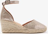 VIA VAI Flora Braid Espadrilles - Met Sleehak - Goud - Maat 38