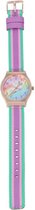 Miss Melody Horloge Meisjes 23 X 3,7 Cm Textiel Groen/paars