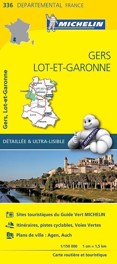 Gers / lot - et - garonne 11336 carte ' local ' ( France ) michelin kaart