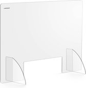 Uniprodo Hoestscherm - 95 x 65 cm - Acrylglas - doorlaat 30 x 10 cm