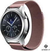 Milanees Smartwatch bandje - Geschikt voor  Samsung Gear S3 Milanese bandje - rvs - roze - Strap-it Horlogeband / Polsband / Armband