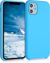 kwmobile telefoonhoesje voor Apple iPhone 11 - Hoesje met siliconen coating - Smartphone case in lichtblauw