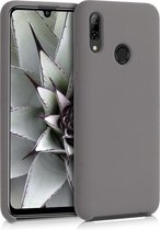 kwmobile telefoonhoesje voor Huawei P Smart (2019) - Hoesje met siliconen coating - Smartphone case in steengrijs