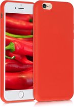kwmobile telefoonhoesje voor Apple iPhone 6 / 6S - Hoesje voor smartphone - Back cover in neon rood