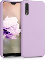 kwmobile telefoonhoesje voor Huawei P20 - Hoesje met siliconen coating - Smartphone case in mauve