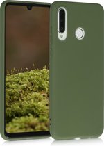 kwmobile telefoonhoesje voor Huawei P30 Lite - Hoesje voor smartphone - Back cover in grasgroen