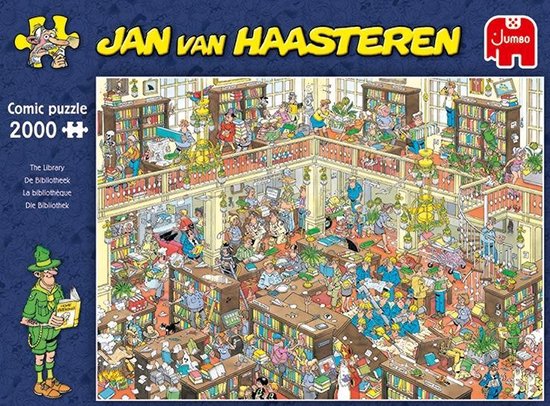 Jan van Haasteren De Bibliotheek puzzel - 2000 stukjes - Jan van Haasteren