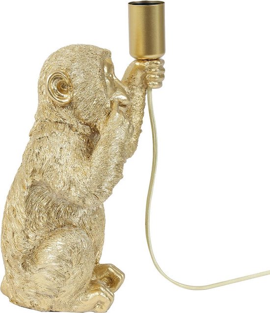 Light & Living Tafellamp Monkey - Goud - 20x19,5x34cm - Bohemian