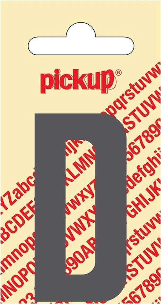 Pickup plakletter Nobel 60 mm grijs D