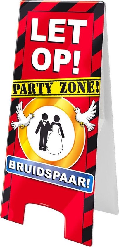 Paperdreams - Warning sign - Bruidspaar