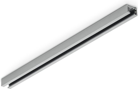 Spanningsrail - DUOLINE - 2 Fase - Opbouw - Aluminium - Mat Titaan - 0.5m