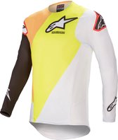 Alpinestars Supertech Blaze Yellow White Motorcycle Jersey XL - Maat -