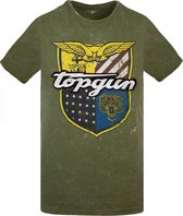 Top Gun ® T-shirt "Insignia" groen (L)