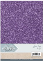 Card Deco Essentials Glitter Papier Lilac