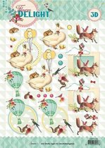 Studio Light Knipvellen 10vel A4 Flower Delight nummer 1338