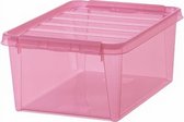 Bol.com Smartstore Opbergbox Colour 15 Liter Polypropyleen Roze aanbieding
