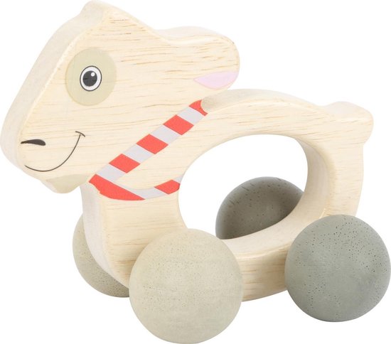 Ludwig het geitje - op wieltjes - Houten baby speelgoed vanaf 0 jaar |  bol.com