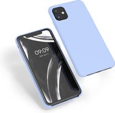 kwmobile telefoonhoesje geschikt voor Apple iPhone 11 - Hoesje met siliconen coating - Smartphone case in mat lichtblauw