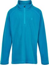 Color Kids - Fleece pullover met halve rits voor kinderen - Effen - Lichtblauw - maat 128cm