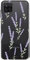 Casetastic Samsung Galaxy A12 (2021) Hoesje - Softcover Hoesje met Design - Wonders of Lavender Print