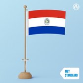 Tafelvlag Paraguay 10x15cm | met standaard