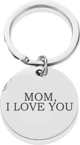 Akyol - Mom i love you Sleutelhanger - Mama/Moeder - mama - Moederdag - Leuke kado voor je moeder - Geschenk - Liefde - 2,5 x 2,5 CM