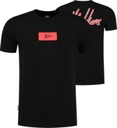 Malelions Jerra T-Shirt - Black/Neon Red