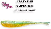 Crazy Fish Glider  - 5.5 cm - 5d - orange chart - floating